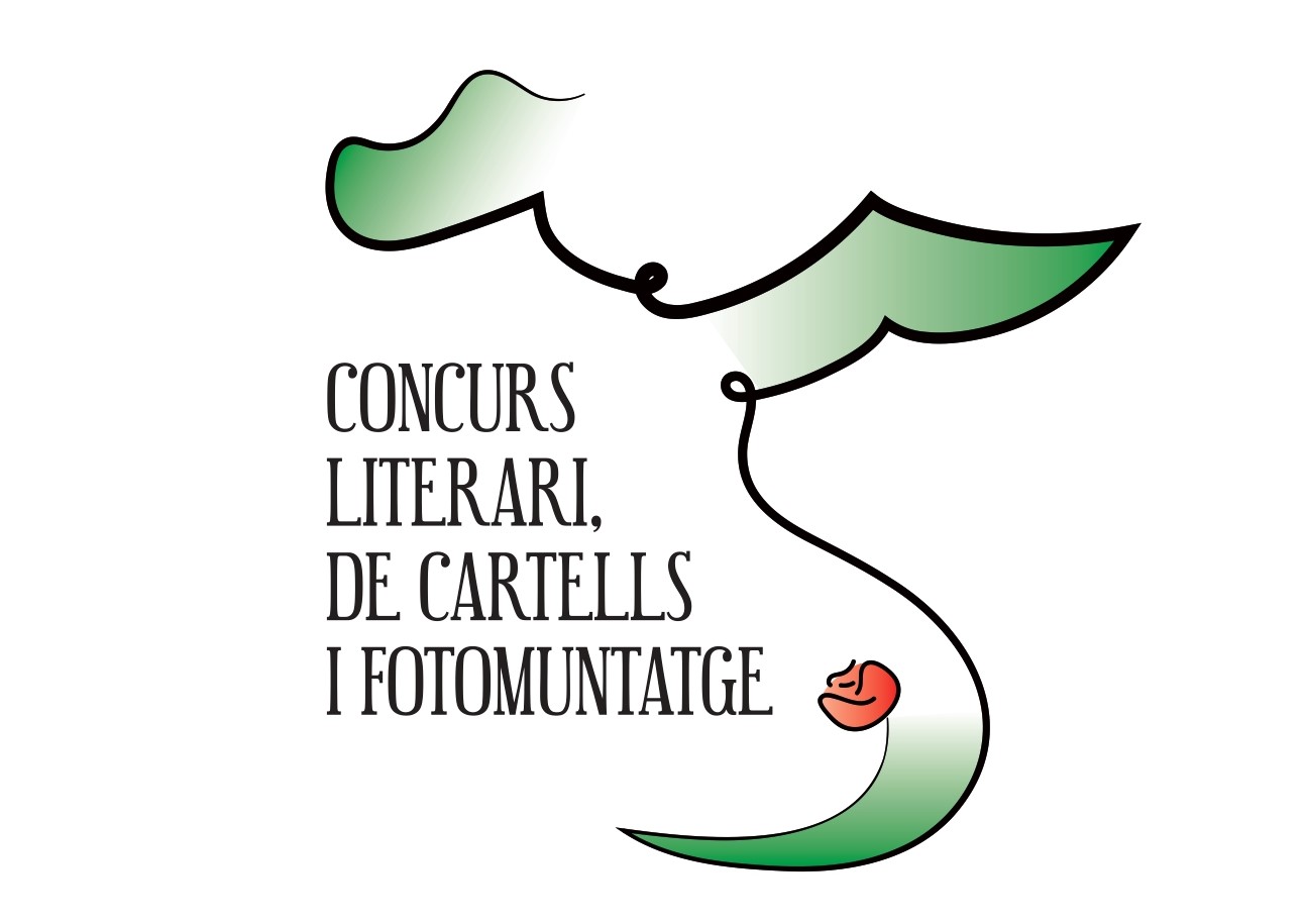 Nou logotip del Concurs literari, de cartells i fotomuntatge